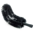 Schwarze flexible moerman pipe duster rohrbürste mit dichten borsten und stabilem griff für effektives staubwischen