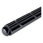 Schwarzer kunststoff-luftauslass mit abgerundetem endkappe und rechteckigem schlitzdesign für moerman premium t-bar fenstereinwascher träger