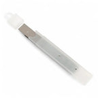 Transparent plastik nutzmesser mit metallklinge und weißem griff moerman sharkblade schaber klingen