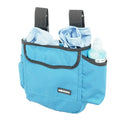 Blauer mesh organizer bag mit schwarzem rand und verstellbaren riemen moerman side kit gürteltasche