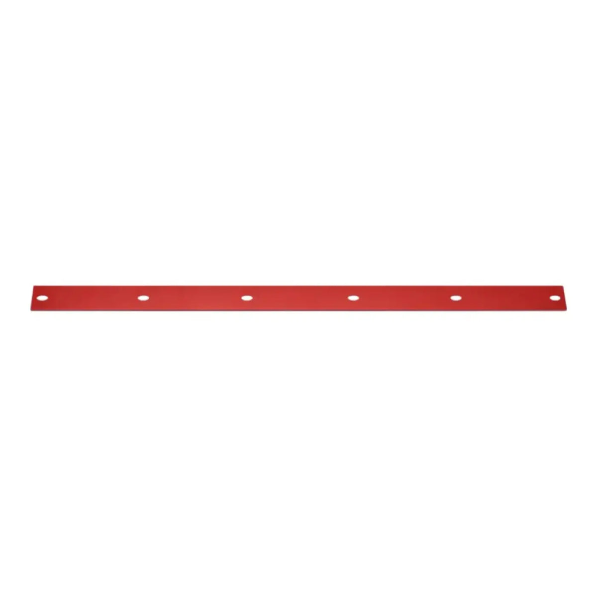 Roter metallhalter mit gleichmäßig verteilten runden löchern für nilfisk viper sauglippe as380 15b
