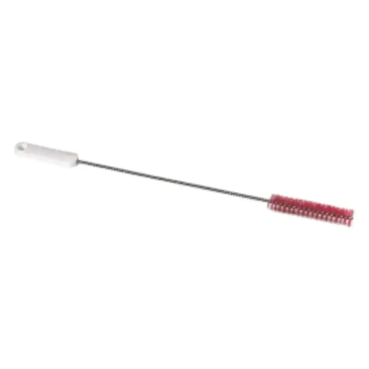 Nölle HACCP gedrehte bürste mit roten borsten, weißem plastikgriff und metallwelle, 40 mm durchmesser