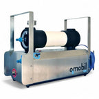 Stainless steel industrial water filtration unit osmobil membranelement für nano system with black and cream filter housing and blue fittings