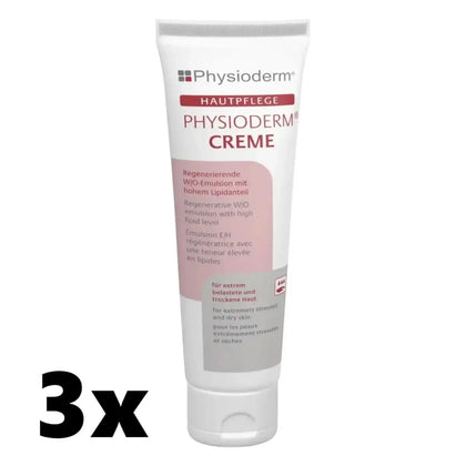 Physioderm® Creme Hautpflegecreme für Hände & Gesicht 3 Stück 100ml