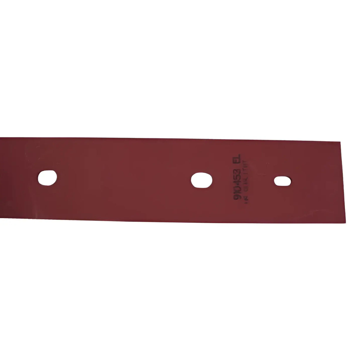 Rotmetal blade with three oval holes and stamped markings on the back for sauglippe hinten gansow 40 b 53