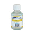Klar glasflasche mit weißem schraubverschluss solufresh raumduft lotus duftkonzentrat mit neutrasol technologie