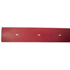 Roter gummiblade mit drei ovalen löchern tennant abstreiferblatt hinten t5680 linatex rückseite