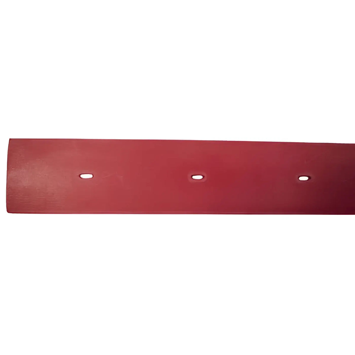 Roter gummiblade mit drei ovalen löchern tennant abstreiferblatt hinten t5680 linatex rückseite