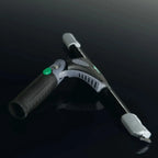 Unger AKN12 ErgoTec NINJA 4in1 fensterputzset mit ergonomischem grauen und schwarzen griff und grünem knopfschalter