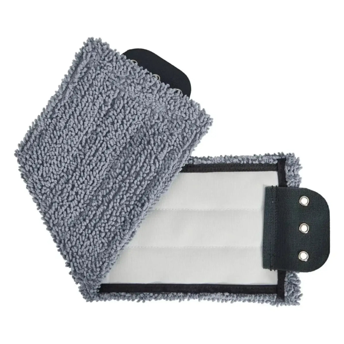 Unger ergo flachmopp 40cm grau mikrofaser mit schwarzem elastikband und metallösen