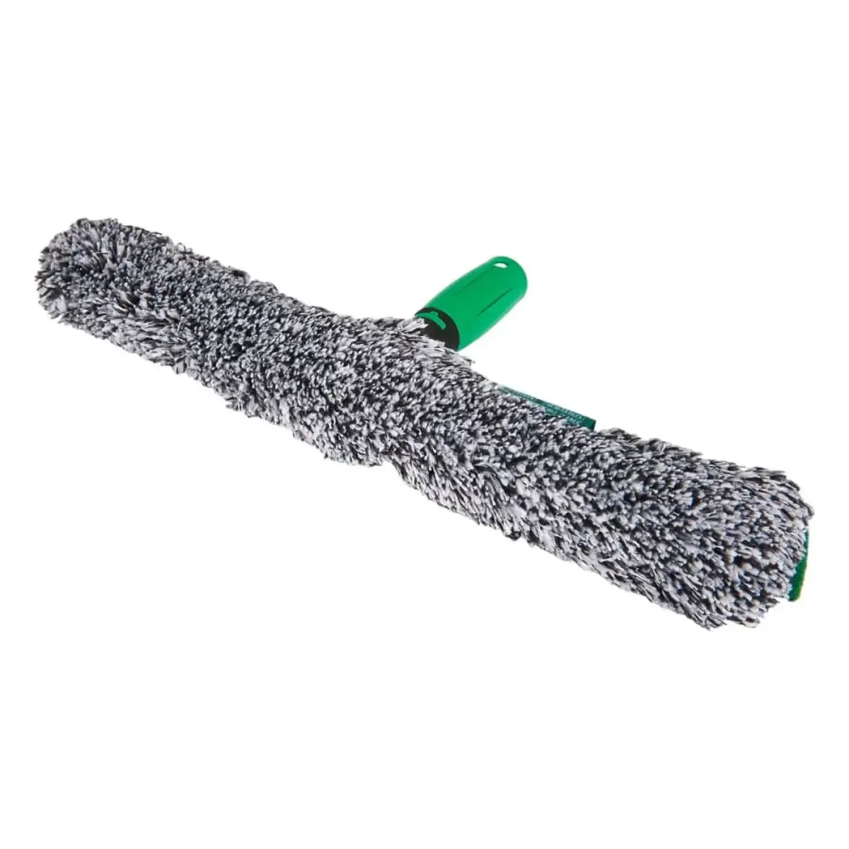 Unger ergotec 2in1 starter set ak011a fensterreinigungswerkzeug mit grünem griff und dichtem grau-weißem mikrofaserkopf