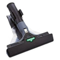 Schwarzer unger ergoTec ninja fensterwischer mit transparentem gummiblatt und grauem griff im holster