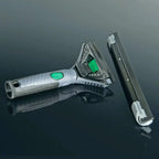 Unger ergotec ninja fensterwischer 30° silber und grün mit strukturiertem griff und austauschbarer klinge