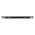 Schwarzer unger ergotec ninja scheibenwischer mit transparenter kappe und weißem logo aluminium schiene ac