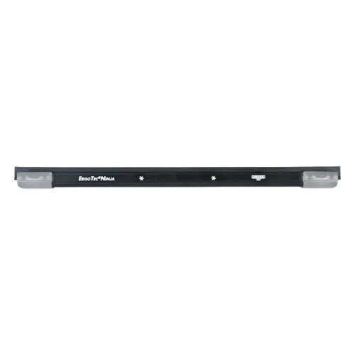 Schwarzer unger ergotec ninja scheibenwischer mit transparenter kappe und weißem logo aluminium schiene ac