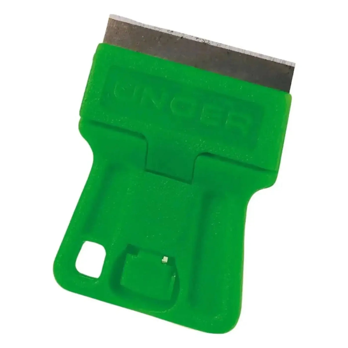 Unger green label minischaber mit grünem plastikgriff und metallic klinge der marke cincer
