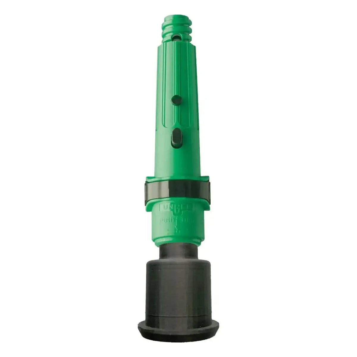 Unger nLite adapter für klassisches Reinigungswerkzeug aus grünem und schwarzem Kunststoff mit gewindetop und gummibasis