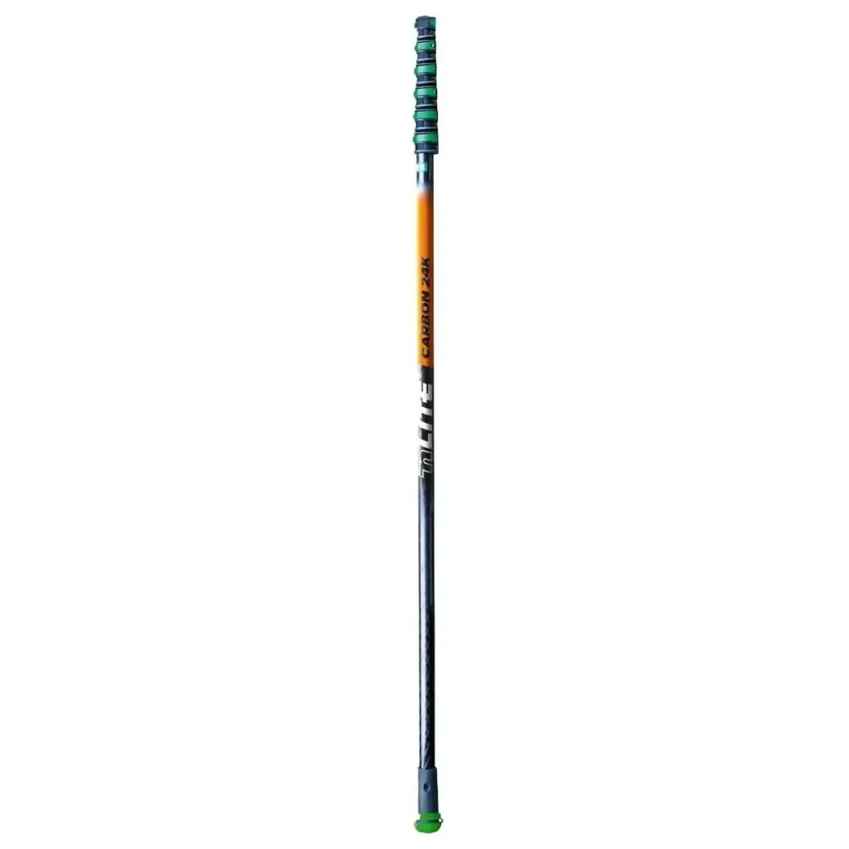 Unger nLite carbon cf 24k teleskopstange schwarz orange carbonfaser mit grünem griff und spitze
