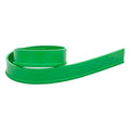 Grüner flexibler plastikriemen mit glatter oberfläche und eingeprägtem logo für unger power wischergummi grün rrg