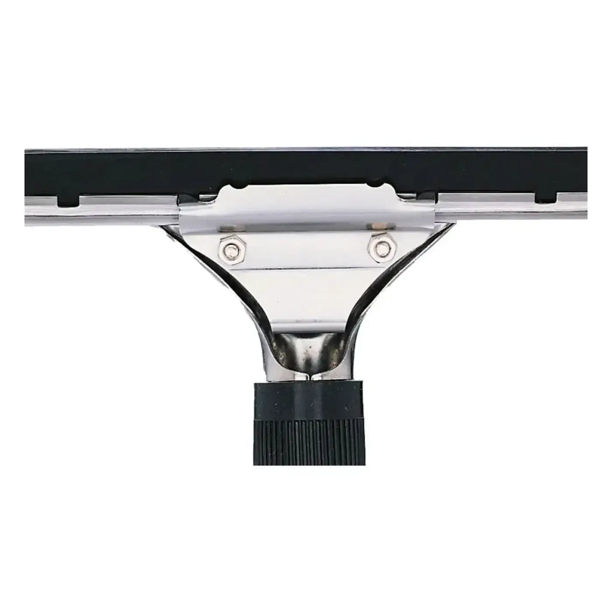 Silberner ungwer s wischer weich se metall squeegee kopf mit schwarzer gummilippe und strukturiertem griffgrund