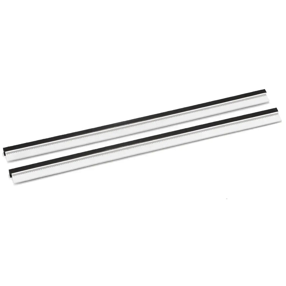 Weber gummileisten passend für mk400 2er pack mit zwei schlanken metalllinealen und schwarzen gummierten kanten