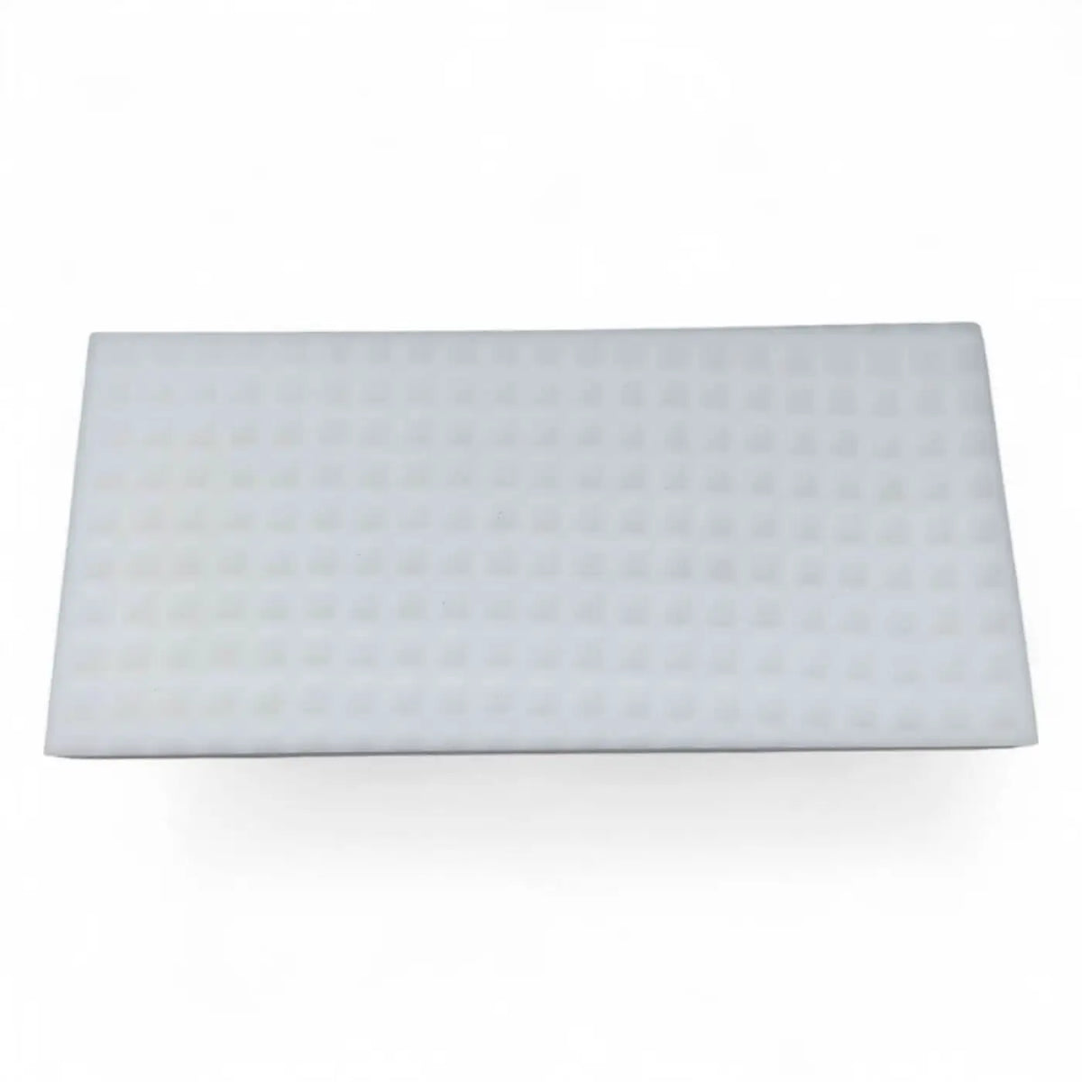 Weißer rechteckiger weber melamin handpad schwamm mit strukturierter gitteroberfläche 115x25 cm