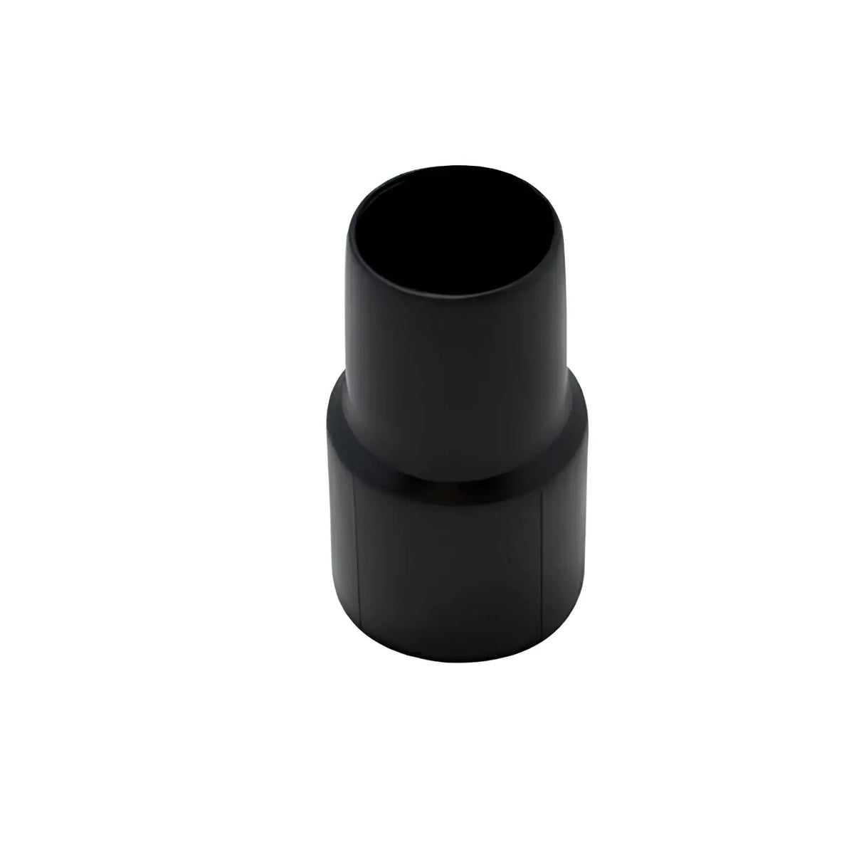 Weber muffe aus schwarzem kunststoff für saugschlauch nw 38 mit innen-38 mm und außen-45 mm visible frontseite