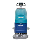 Teal und blaue wetrok duomatic esprit dosing reinigungsmaschine mit schwarzem griff für den bodenreinigungseinsatz