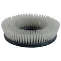 Weißes bristle reinigungsbürste mit schwarzer runder basis wetrok scheuerbürste supernylon 22cm