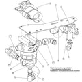 Technisches schema eines wasserfilters wetrok wasserfilter mit stopp für mambo 50025 mit beschrifteten komponenten