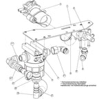 Technisches schema eines wasserfilters wetrok wasserfilter mit stopp für mambo 50025 mit beschrifteten komponenten