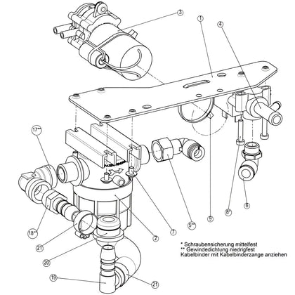 Wetrok Wasserfilter mit Stop für Mambo 50025