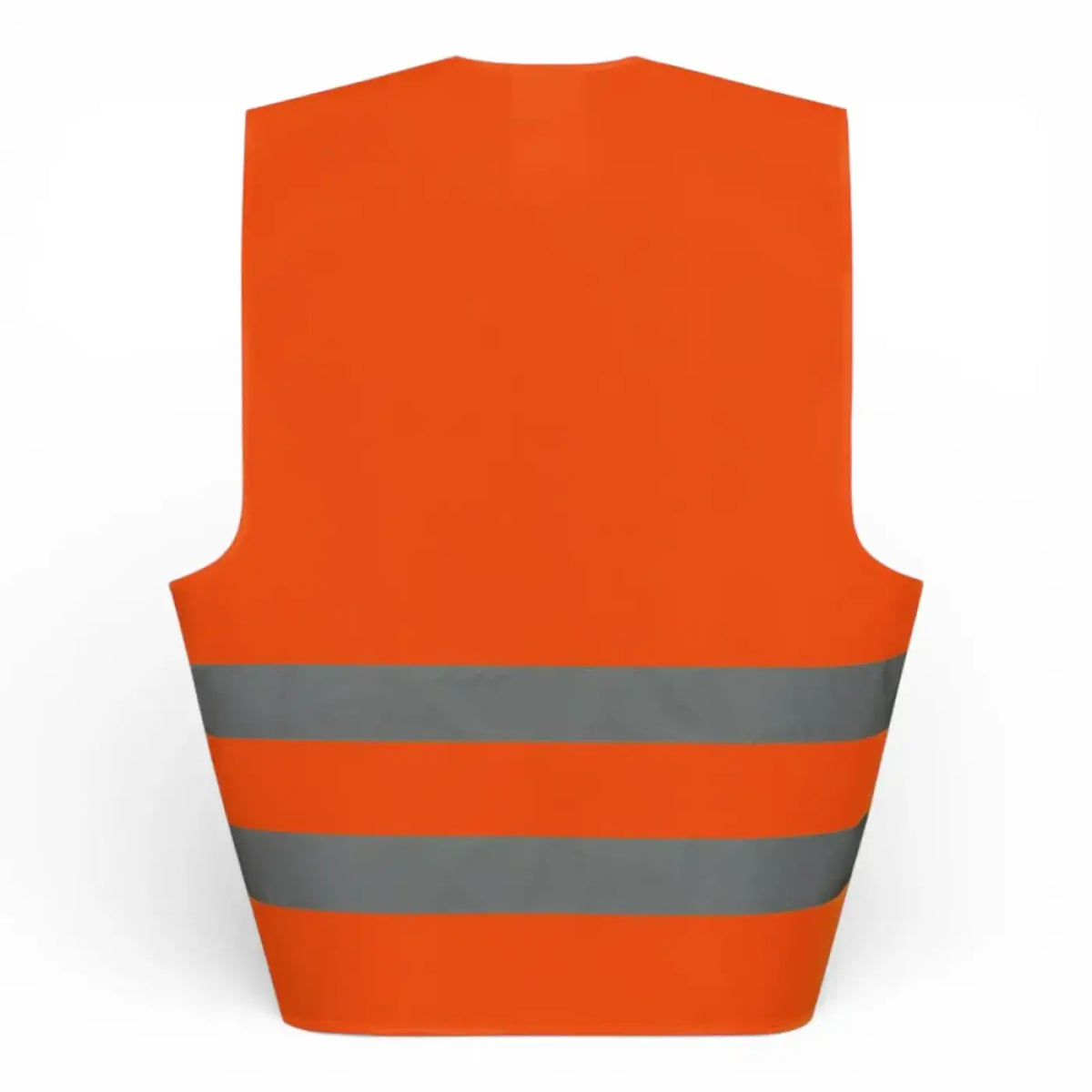 Wica-tex oskar 22686 warnweste in hellorange mit zwei horizontalen reflektierenden grauen streifen